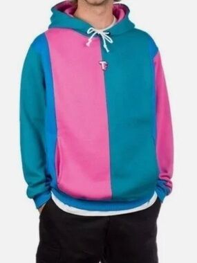 Teddy Fresh colorblock hoodie, size XL